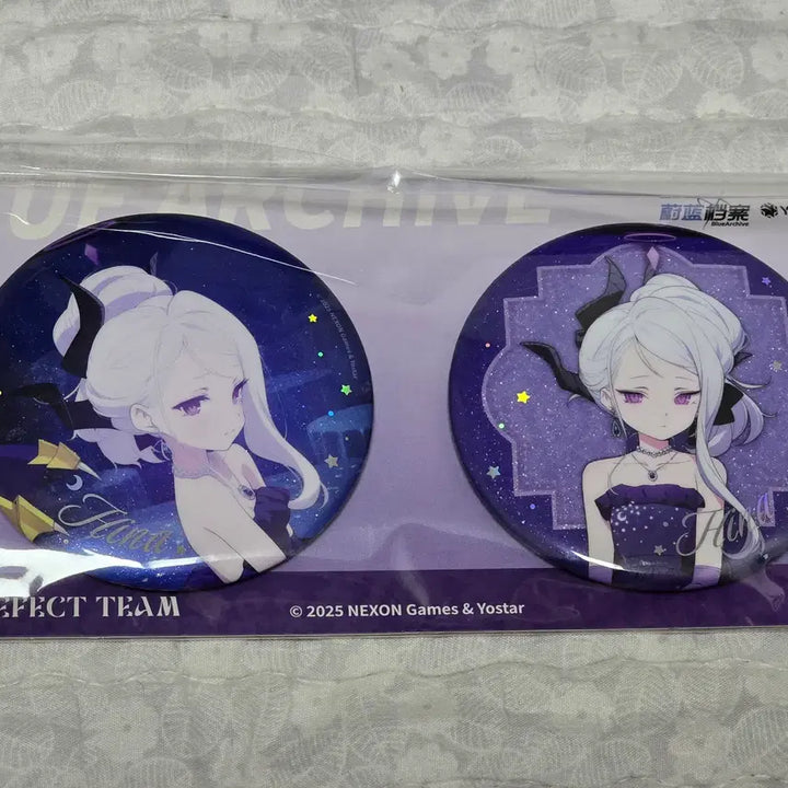[BUNJANG] Blue Archive Hina Chinese Dress Can Badge Set / 블루 아카이브 공식 중국 드레스 히나 캔뱃지 세트