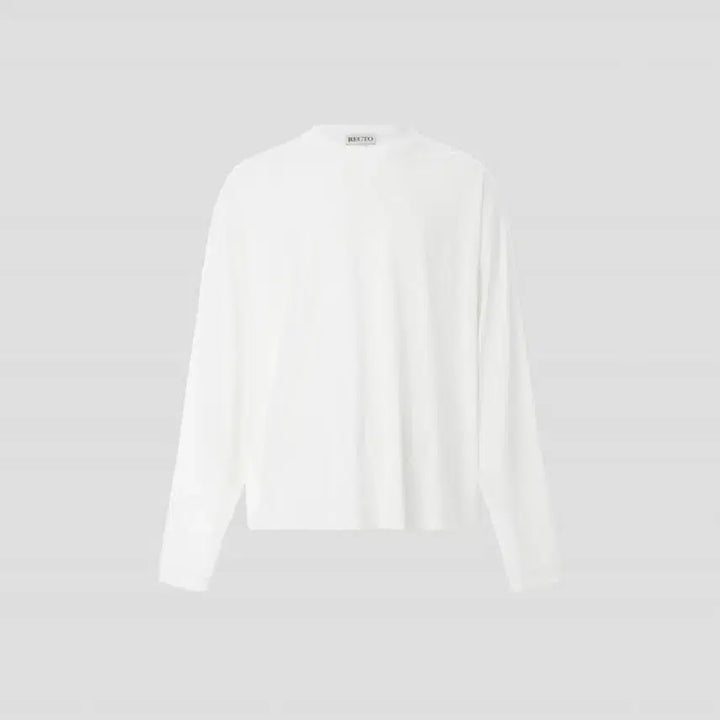 [BUNJANG] Recto RC Logo Jacquard Patch Oversized T-Shirt White / [새상품] 렉토 RC 로고 자카드 패치 오버사이즈 티셔츠 화이트