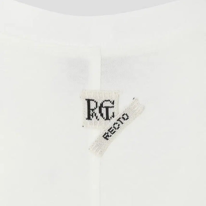 [BUNJANG] Recto RC Logo Jacquard Patch Oversized T-Shirt White / [새상품] 렉토 RC 로고 자카드 패치 오버사이즈 티셔츠 화이트