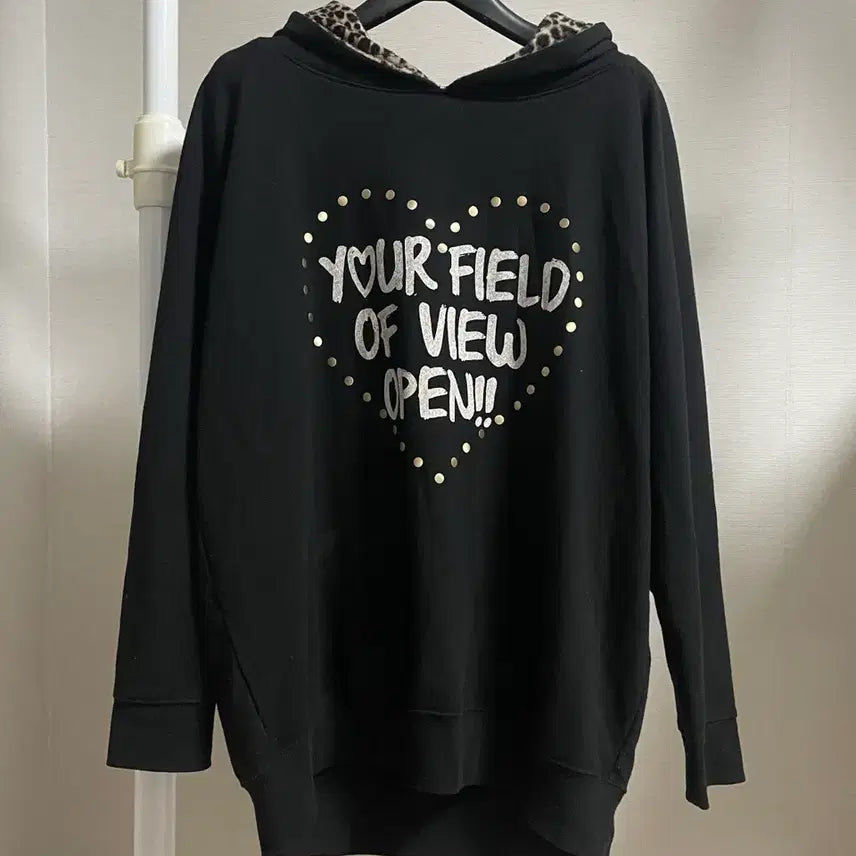 [BUNJANG] COLZA Leopard Print Cat Ear Hoodie / 빈티지 COLZA 콜자 네코미미 레오파드 후드티