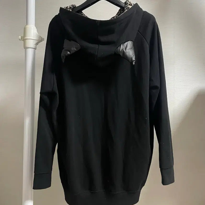 [BUNJANG] COLZA Leopard Print Cat Ear Hoodie / 빈티지 COLZA 콜자 네코미미 레오파드 후드티