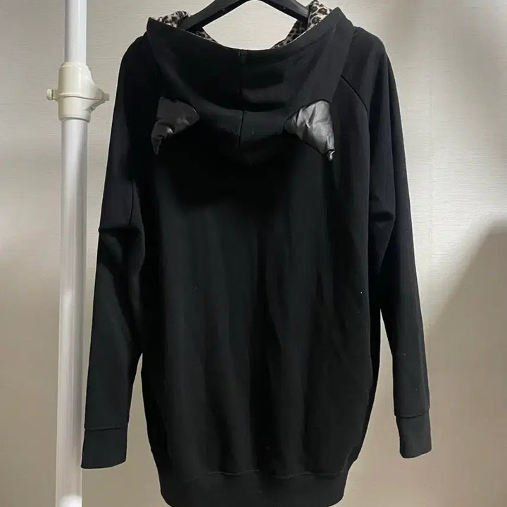 [BUNJANG] COLZA Leopard Print Cat Ear Hoodie / 빈티지 COLZA 콜자 네코미미 레오파드 후드티