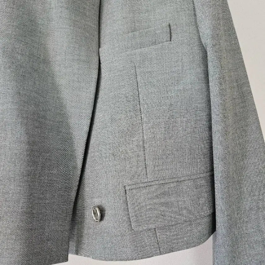 [BUNJANG] Colorless Crop Jacket and Pants Set / 고퀄 칼라리스 크롭자켓 팬츠 셋업 세트