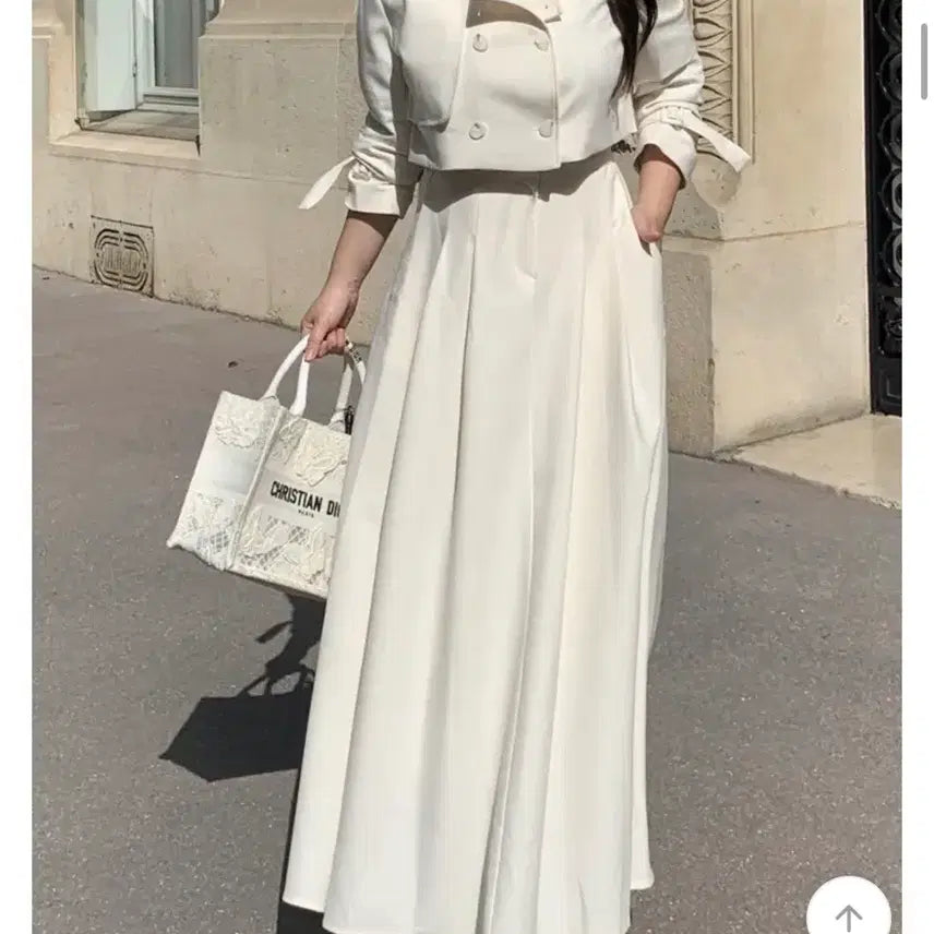 [BUNJANG] Flatfer Paris Pleated Long Skirt / 새상품) 플랫퍼 f/w파리 스커트 (베이지,네이비)
