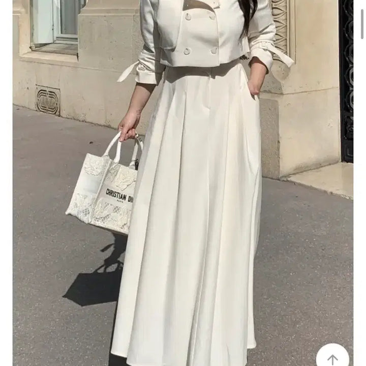 [BUNJANG] Flatfer Paris Pleated Long Skirt / 새상품) 플랫퍼 f/w파리 스커트 (베이지,네이비)