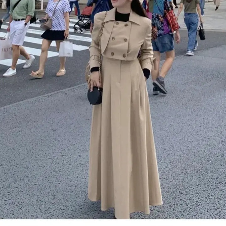 [BUNJANG] Flatfer Paris Pleated Long Skirt / 새상품) 플랫퍼 f/w파리 스커트 (베이지,네이비)