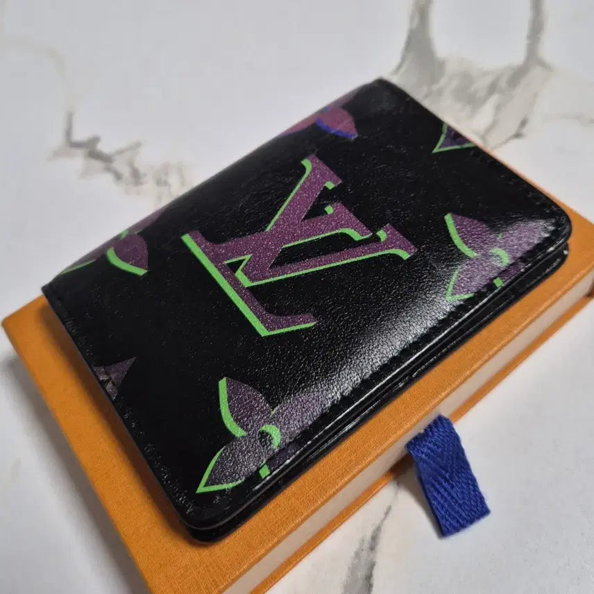[BUNJANG] Louis Vuitton Pocket Organizer Black Borealis Card Holder Case / (정품) 루이비통 포켓 오거나이저 블랙 보레알리스 카드지갑 홀더 케이스