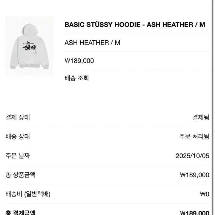 [BUNJANG] Stussy Hoodie / 스투시 후드티