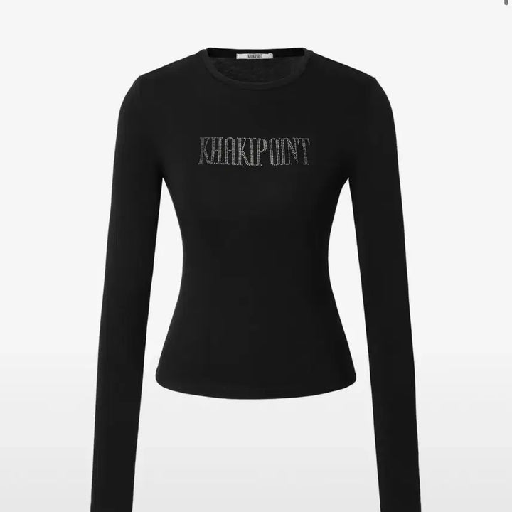 [SOLD OUT] 카키포인트 큐빅 긴팔 티셔츠 블랙