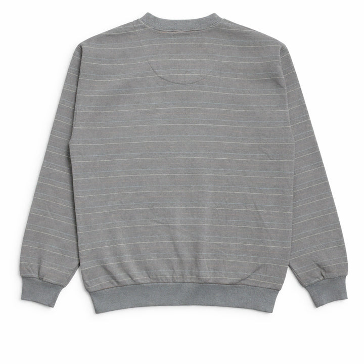 [BUNJANG] Golden Bear Striped Henley Neck Sweatshirt / JPN 90s~00s일본 빈티지 y2k 골든베어 스트라이프 헨리넥 맨투맨