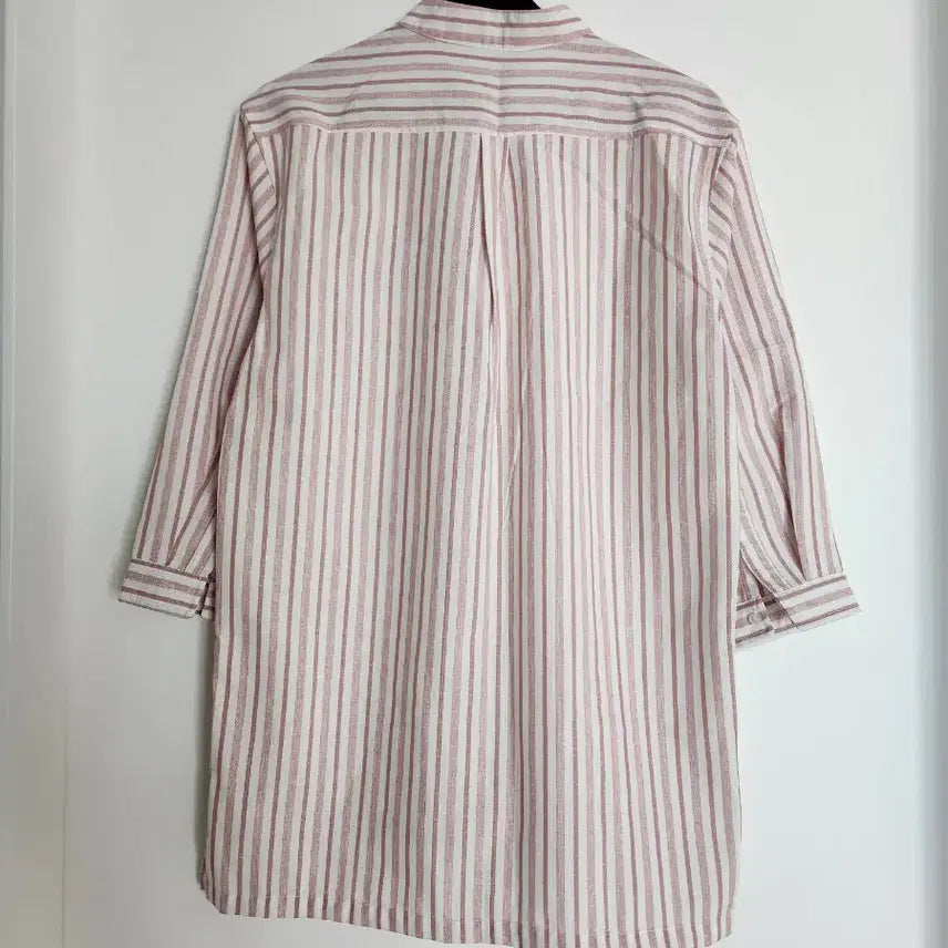 [BUNJANG] GIENT Striped 7/10 Sleeve Henley Shirt / GIENT 헨리넥 스트라이프 7부 셔츠
