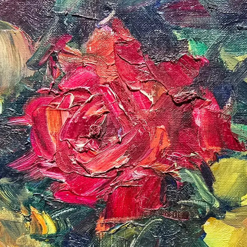 [BUNJANG] Unknown Japanese Artist Rose Painting / 장미.   일본작가미상.