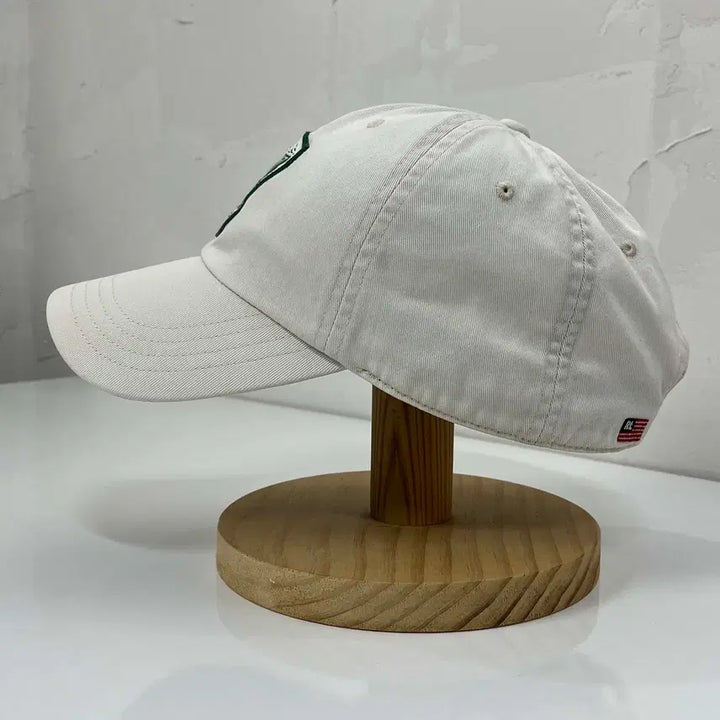 [BUNJANG] Polo Ralph Lauren P Wing Shield White Ball Cap / 폴로 랄프로렌 p wing 쉴드 화이트 볼캡 모자