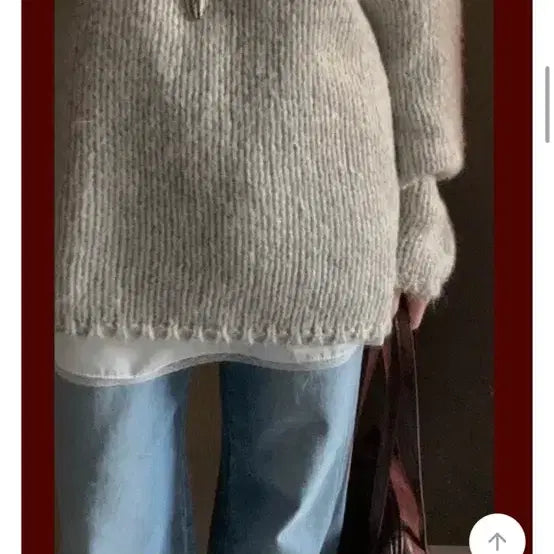 [BUNJANG] Abley Taim Loose Fit Vocasi Wool Knit / 에이블리 테임 루즈핏 보카시 울니트