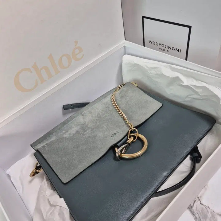 [BUNJANG] Chloé Faye Suede Medium Shoulder Bag / (정품) 끌로에 페이 스웨이드 미디움 숄더백 가방