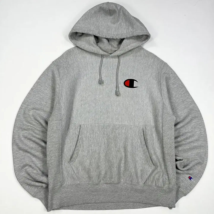 [BUNJANG] Champion Reverse Weave Hoodie Grey / (실측L) 챔피온 오리지널 리버스위브 후드티 그레이