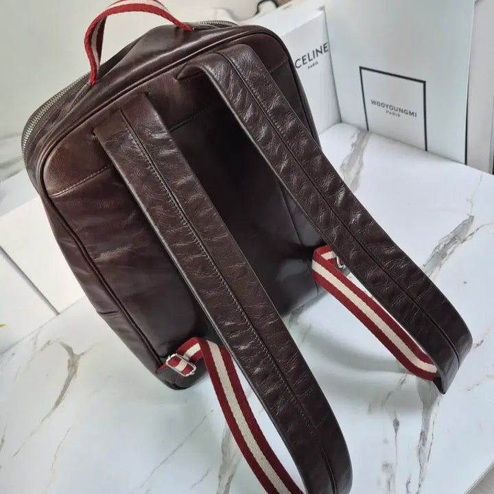 [BUNJANG] Bally Transfer Leather Backpack Brown / (정품) 발리 트랜스퍼 가죽 백팩 브라운
