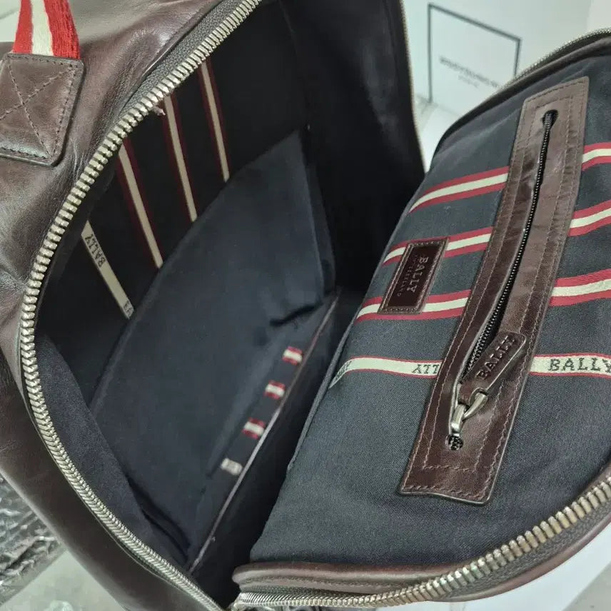 [BUNJANG] Bally Transfer Leather Backpack Brown / (정품) 발리 트랜스퍼 가죽 백팩 브라운