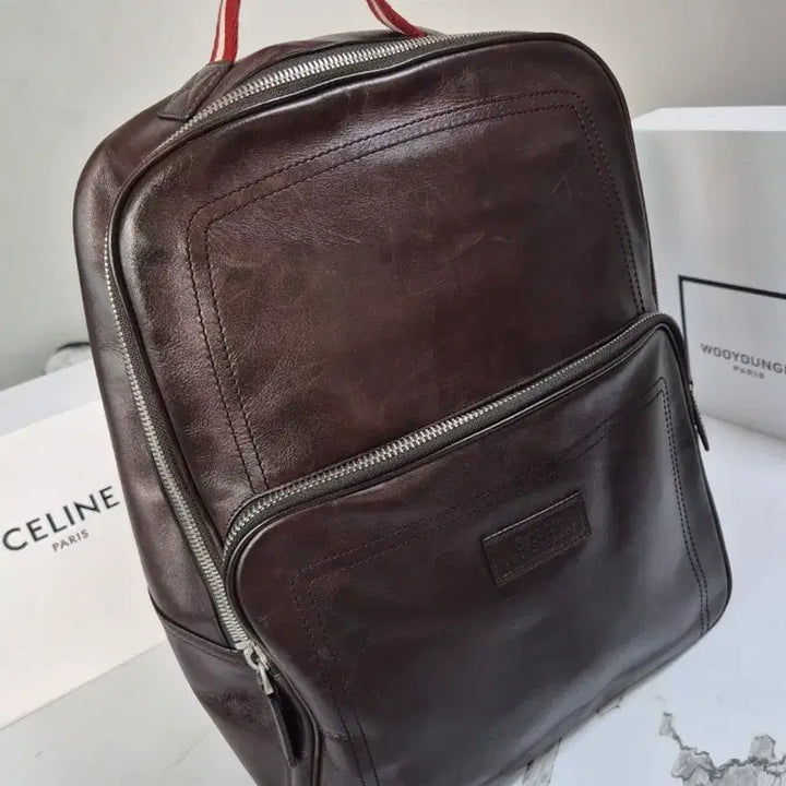 [BUNJANG] Bally Transfer Leather Backpack Brown / (정품) 발리 트랜스퍼 가죽 백팩 브라운