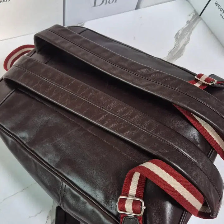 [BUNJANG] Bally Transfer Leather Backpack Brown / (정품) 발리 트랜스퍼 가죽 백팩 브라운