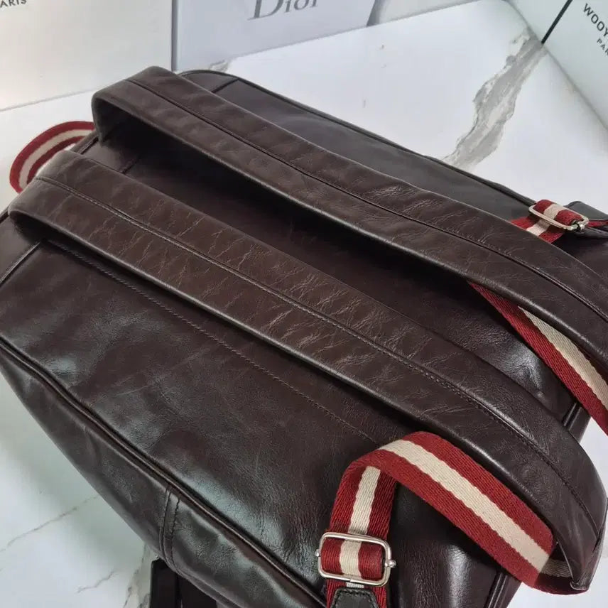 [BUNJANG] Bally Transfer Leather Backpack Brown / (정품) 발리 트랜스퍼 가죽 백팩 브라운