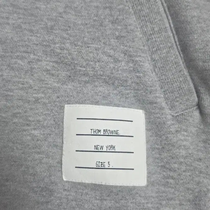 [BUNJANG] Thom Browne Tricolor Hoodie Zip-Up Grey / 톰브라운 삼선 후드집업 그레이