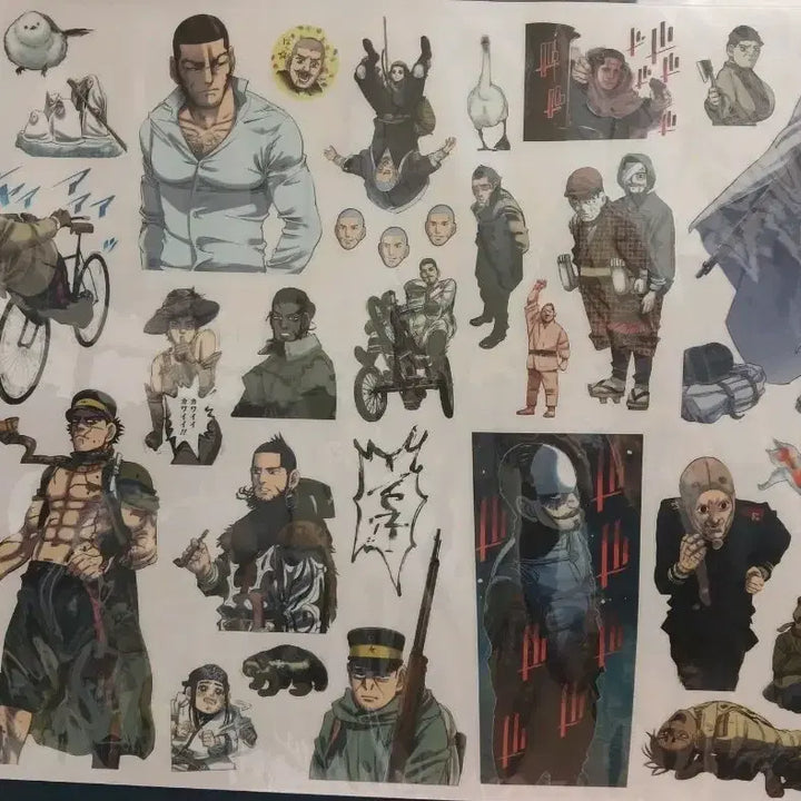 [BUNJANG] Golden Kamuy A3 Sticker / 골든카무이 대형 스티커 A3 사이즈