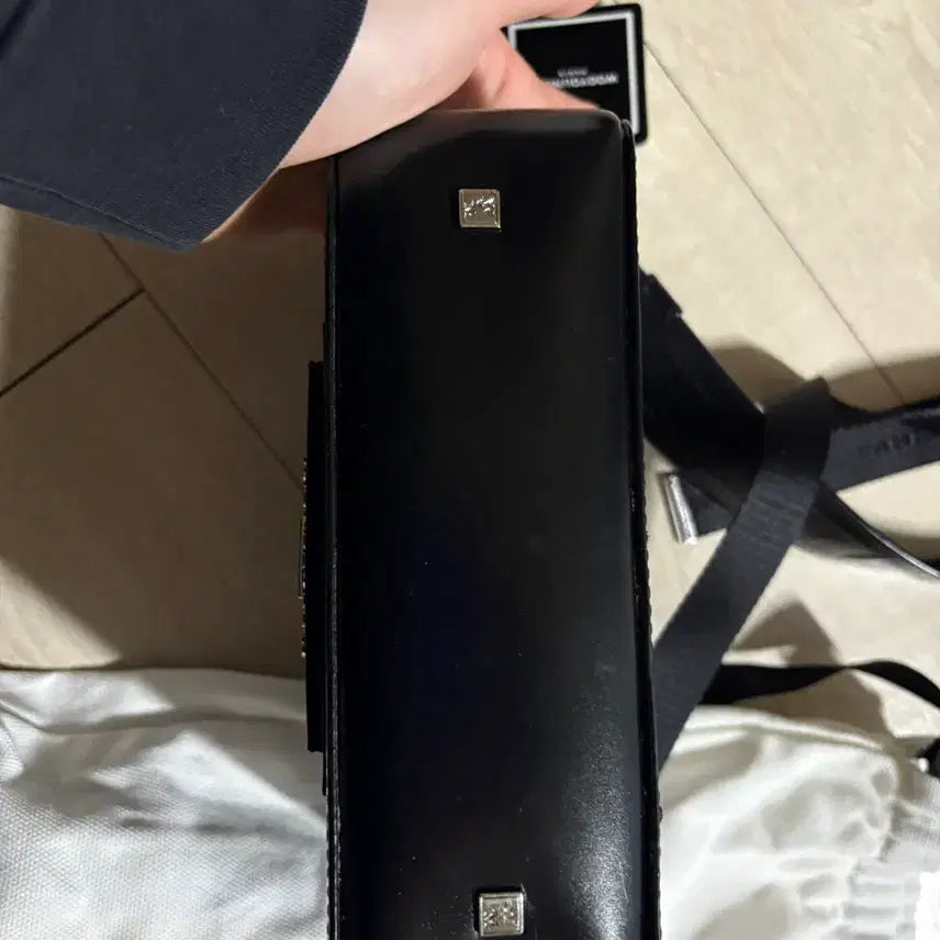 [BUNJANG] Wooyoungmi Square Mini Bag - Black / 우영미 스퀘어 미니백 블랙