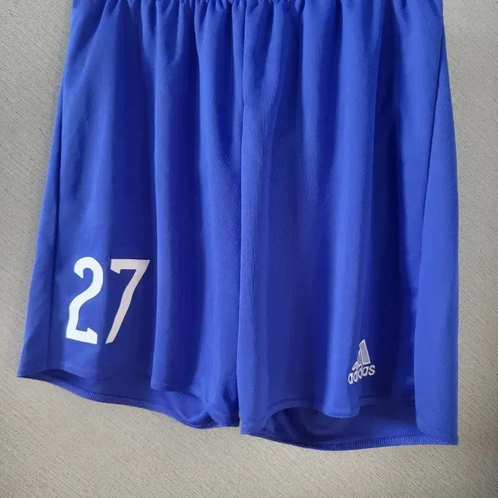 [SOLD OUT] 아디다스 27번 블루 축구 반바지 l