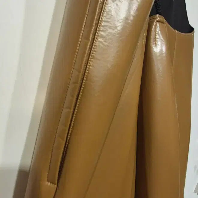 [BUNJANG] Toga Pulla Leather Pleated Dress / 토가 풀라 가죽 플리츠 원피스