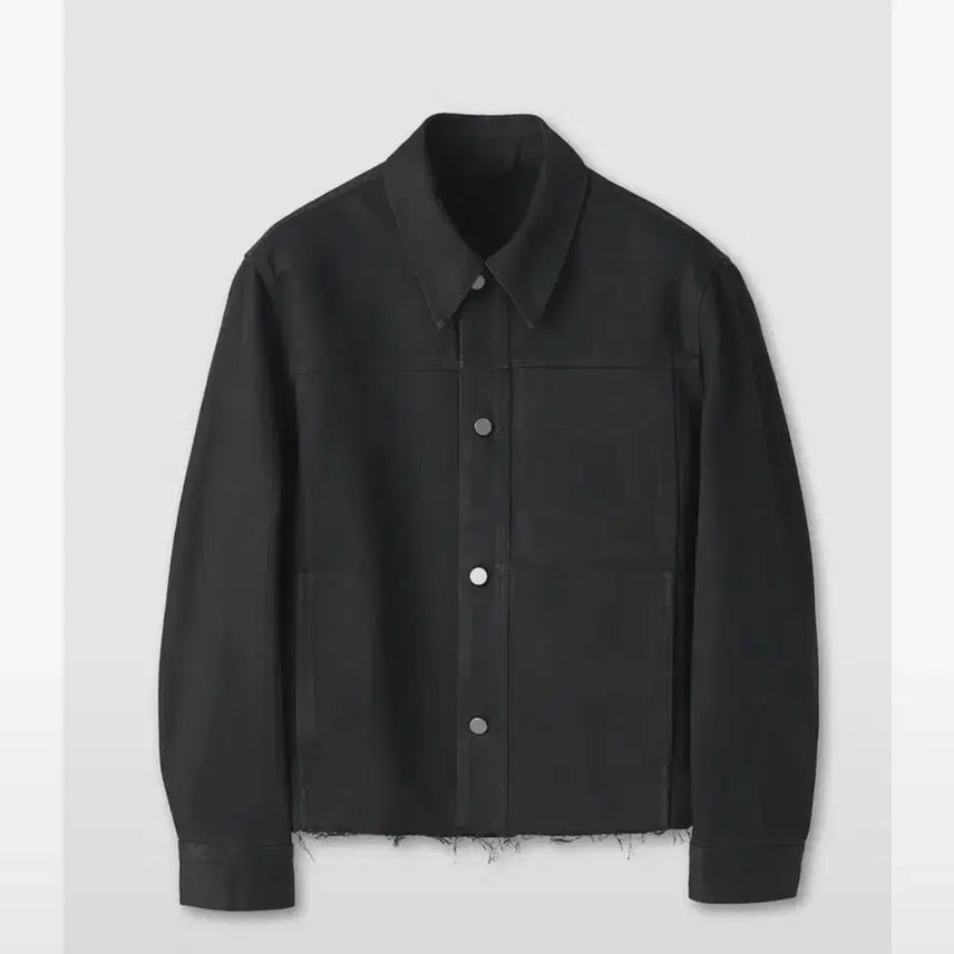 [BUNJANG] Coar Black Denim Cut-off Jacket / 쿠어) 블랙 데님 자켓 컷오프