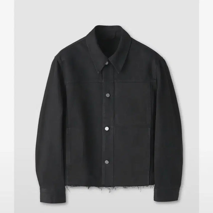 [BUNJANG] Coar Black Denim Cut-off Jacket / 쿠어) 블랙 데님 자켓 컷오프