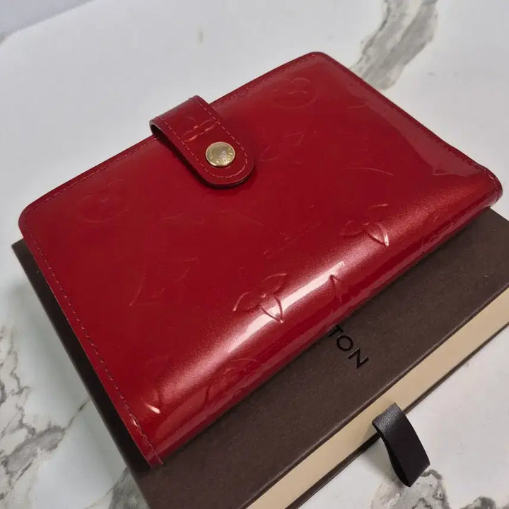 [BUNJANG] Louis Vuitton Monogram Vernis Red Bifold Wallet / (정품) 루이비통 모노그램 레드 베르니 반지갑