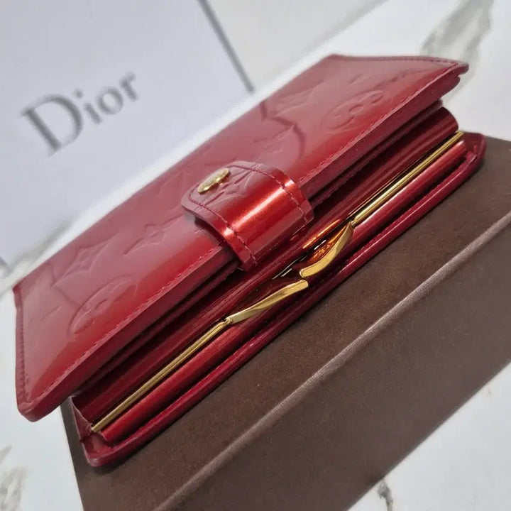 [BUNJANG] Louis Vuitton Monogram Vernis Red Bifold Wallet / (정품) 루이비통 모노그램 레드 베르니 반지갑
