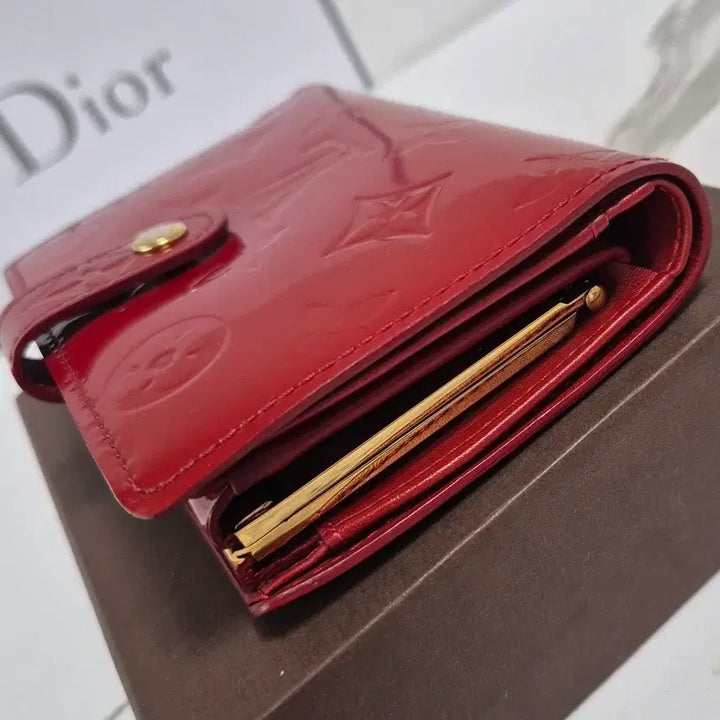 [BUNJANG] Louis Vuitton Monogram Vernis Red Bifold Wallet / (정품) 루이비통 모노그램 레드 베르니 반지갑