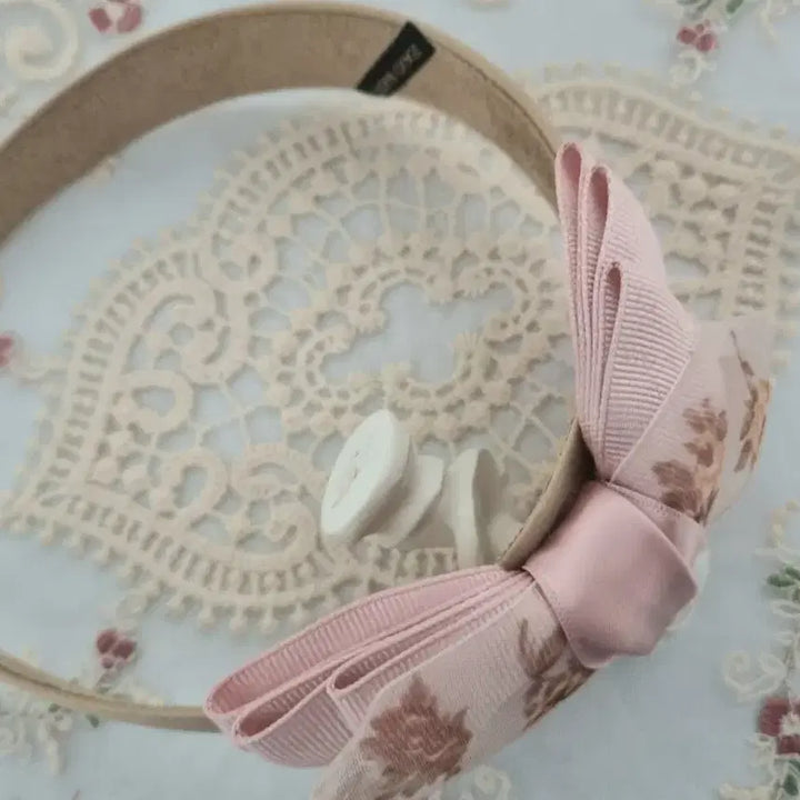 [BUNJANG] Organza Ribbon Headband / 오간자 리본 머리띠(새상품)