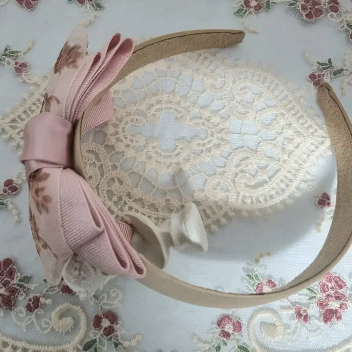 [BUNJANG] Organza Ribbon Headband / 오간자 리본 머리띠(새상품)