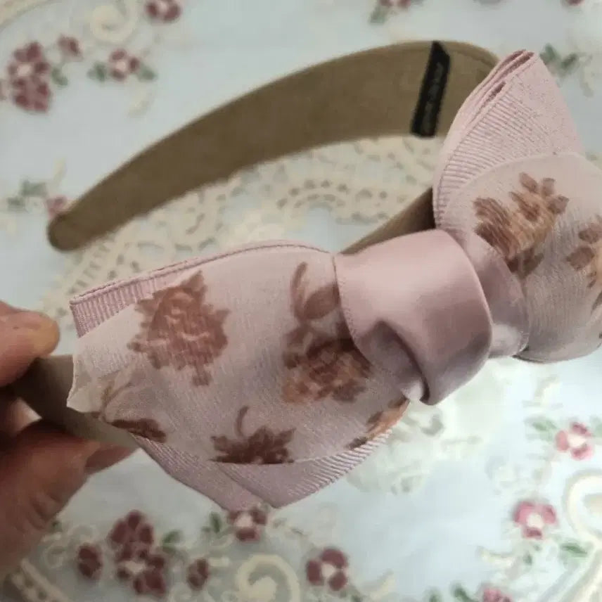 [BUNJANG] Organza Ribbon Headband / 오간자 리본 머리띠(새상품)