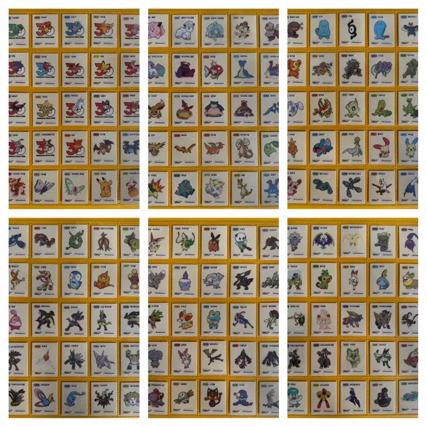 [BUNJANG] Pokemon 30th Anniversary Season 5 Sticker Complete Set / 포켓몬 띠부씰 30주년 시즌5 150종 개봉 전종