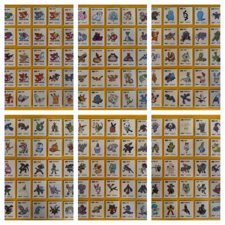 [BUNJANG] Pokemon 30th Anniversary Season 5 Sticker Complete Set / 포켓몬 띠부씰 30주년 시즌5 150종 개봉 전종