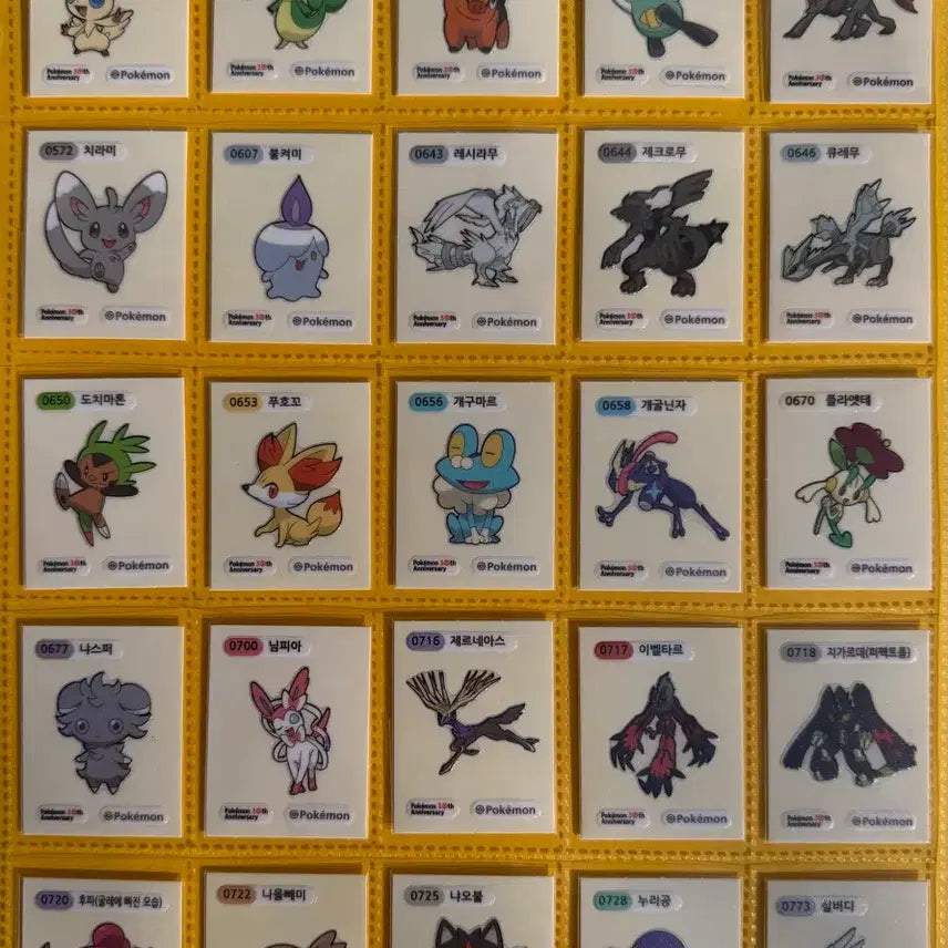 [BUNJANG] Pokemon 30th Anniversary Season 5 Sticker Complete Set / 포켓몬 띠부씰 30주년 시즌5 150종 개봉 전종