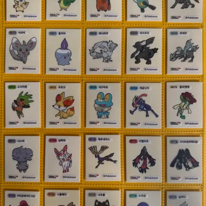 [BUNJANG] Pokemon 30th Anniversary Season 5 Sticker Complete Set / 포켓몬 띠부씰 30주년 시즌5 150종 개봉 전종