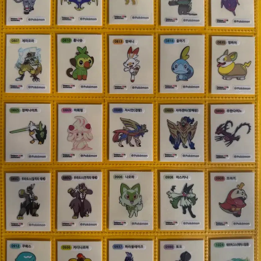 [BUNJANG] Pokemon 30th Anniversary Season 5 Sticker Complete Set / 포켓몬 띠부씰 30주년 시즌5 150종 개봉 전종