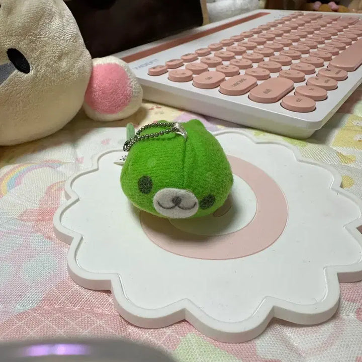 [BUNJANG] Mamegoma Green Tea Mascot Keychain / 녹차 마메고마 키링