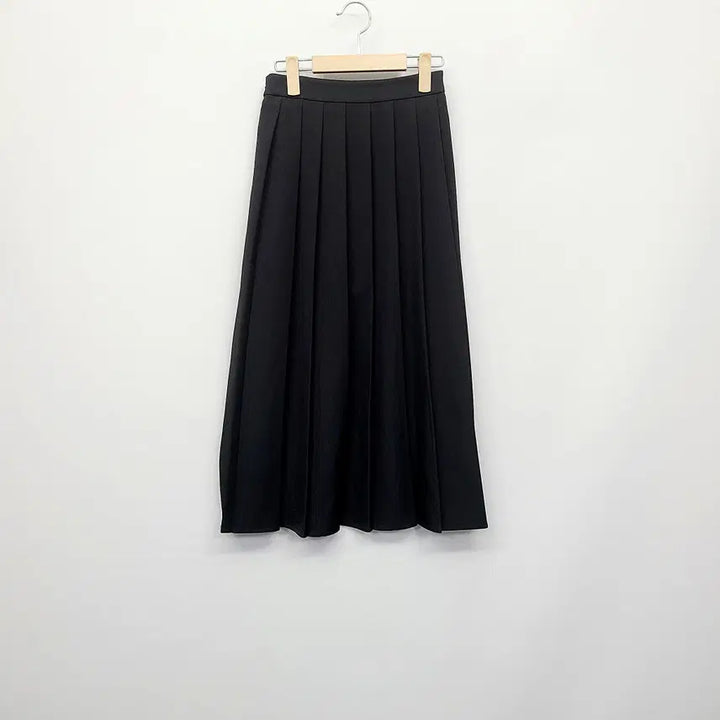 [BUNJANG] GGPX Black Pleated Long Skirt / GGPX 정품/24년식 블랙 플리츠 뒷밴딩 롱 스커트
