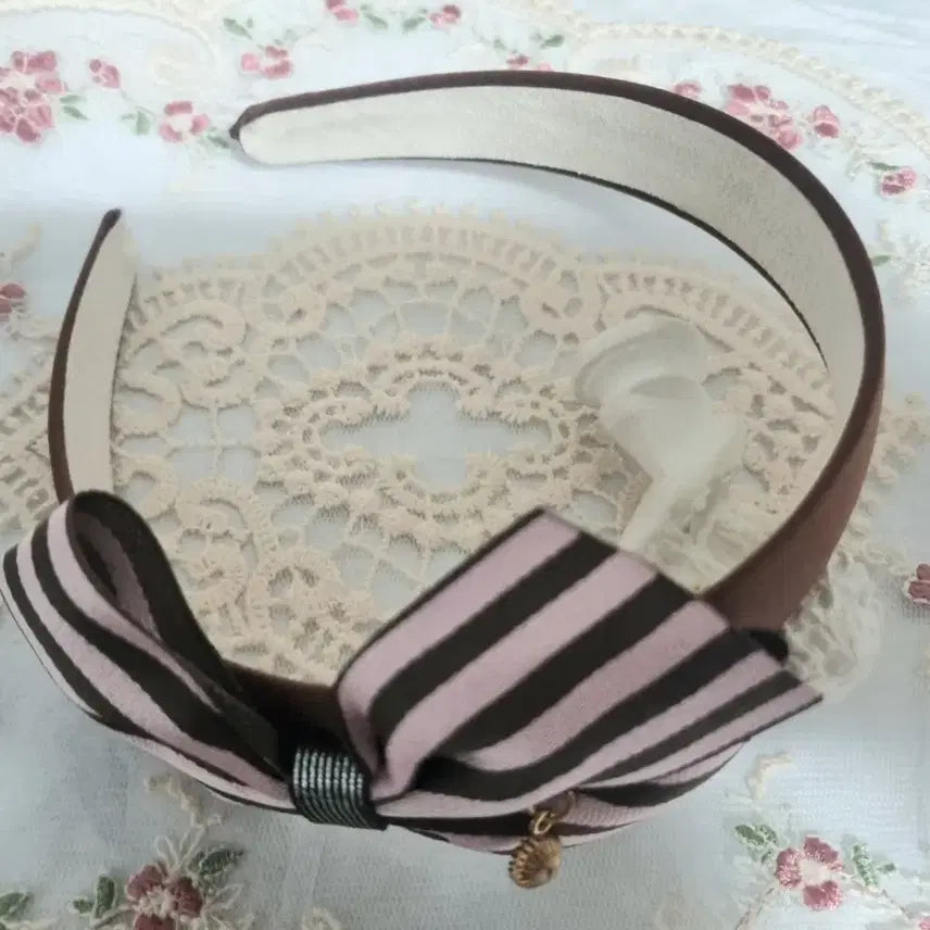 [BUNJANG] Striped Ribbon Headband / 리본 스트라이프 머리띠(새상품)