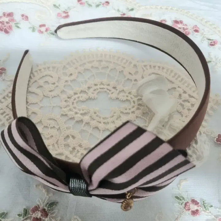 [BUNJANG] Striped Ribbon Headband / 리본 스트라이프 머리띠(새상품)