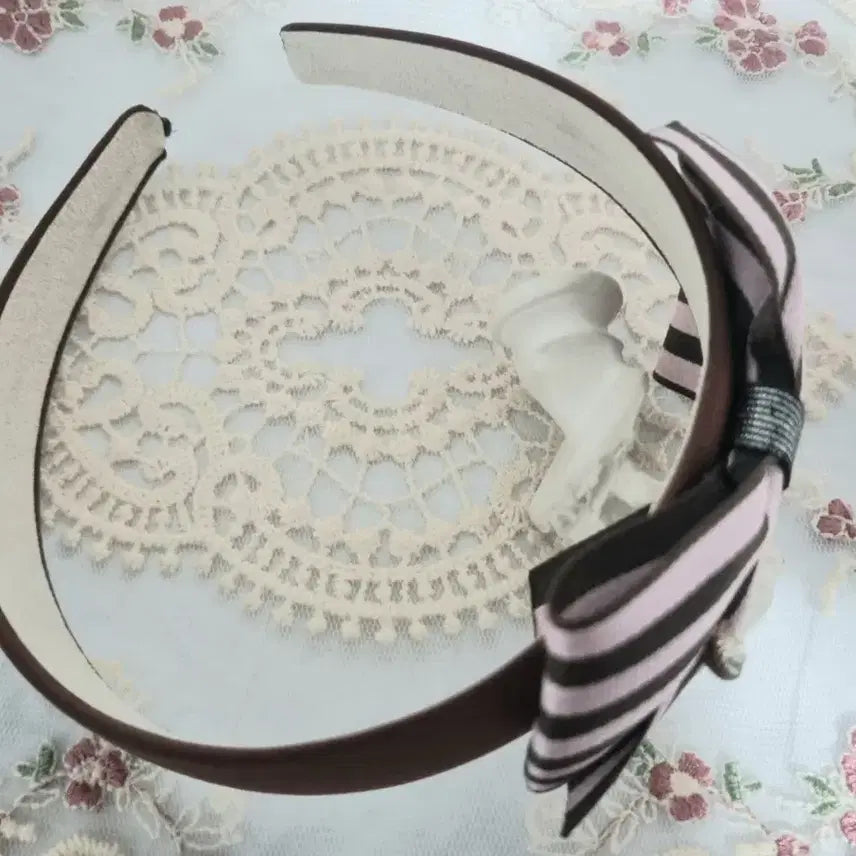 [BUNJANG] Striped Ribbon Headband / 리본 스트라이프 머리띠(새상품)