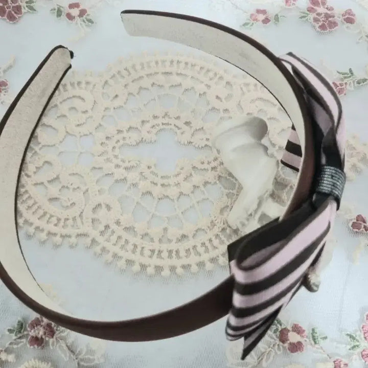 [BUNJANG] Striped Ribbon Headband / 리본 스트라이프 머리띠(새상품)