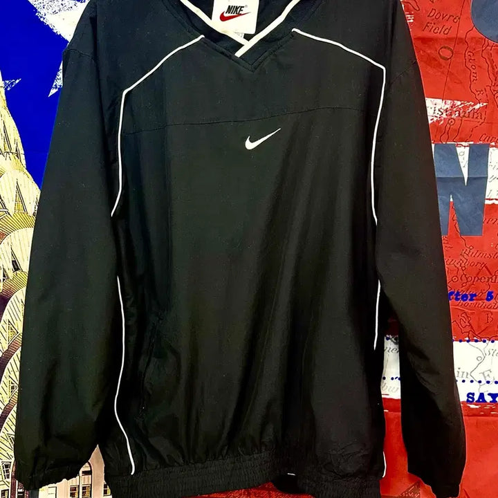 [BUNJANG] Nike Old School Street Oversized Windbreaker Jacket XL / 나이키 올드스쿨 스트릿 오버핏 바람막이웜업XL105